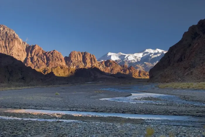 Framed Print : morning light in the valley of the andes of argentina Framed Print : morning light in the valley of the andes of argentina