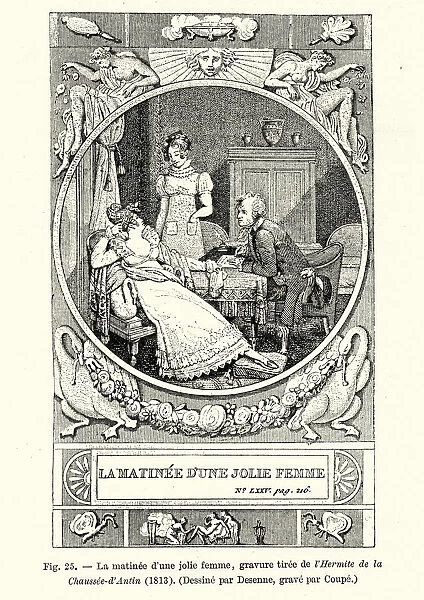 The morning of a pretty woman. French, early 19th Century