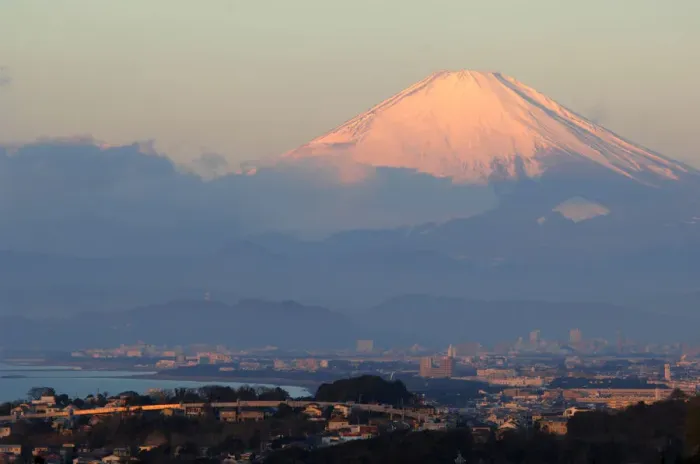 Framed Print : Morning red-colored Mt. Fuji Framed Print : Morning red-colored Mt. Fuji