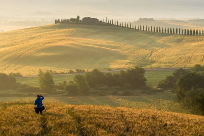 Framed Print : Morning time in Tuscany