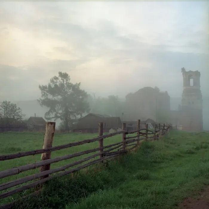 Framed Print : Morning in the village Framed Print : Morning in the village