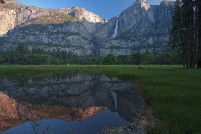 Framed Print : Morning at Yosemite Waterfall