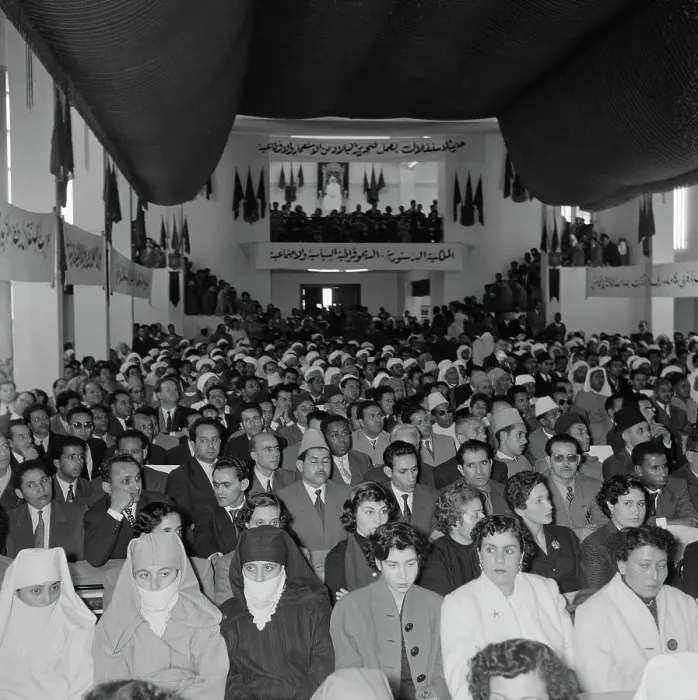 Framed Print : Moroccan Nationalists Holding Congress Framed Print : Moroccan Nationalists Holding Congress