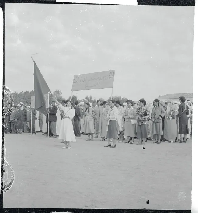 Framed Print : Moroccan Women Participating in a Mass Meeting Framed Print : Moroccan Women Participating in a Mass Meeting