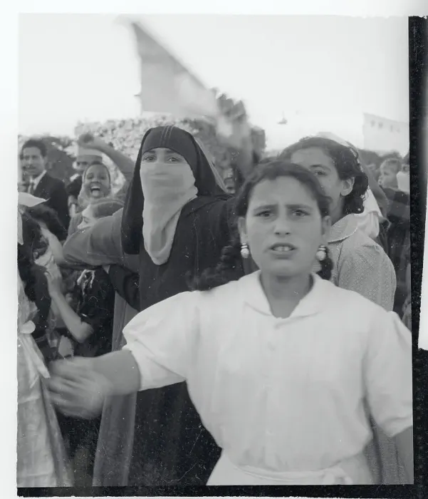 Framed Print : Moroccan Women Participating in a Mass Meeting Framed Print : Moroccan Women Participating in a Mass Meeting