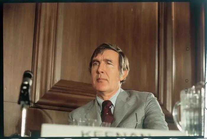 Framed Print : Morris Udall at a Press Conference Framed Print : Morris Udall at a Press Conference