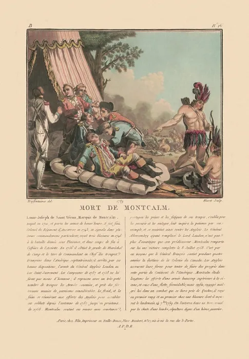 Framed Print : Mort de Montcalm Framed Print : Mort de Montcalm