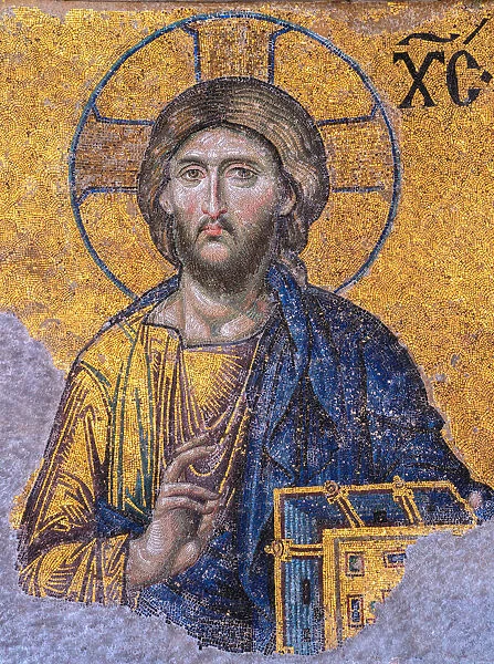 Mosaic Of Jesus Christ, Hagia Sophia, Istanbul, Turkey