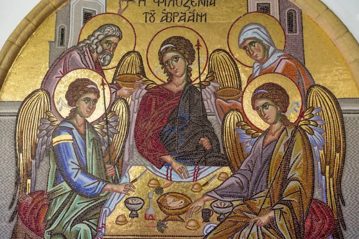 Framed Print : Mosaic in Kykkos Monastery in Cyprus Framed Print : Mosaic in Kykkos Monastery in Cyprus