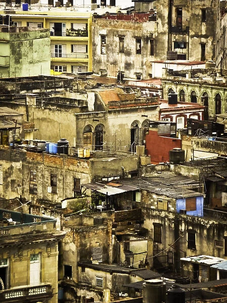 Mosaico. View of the roofs of Old Havana