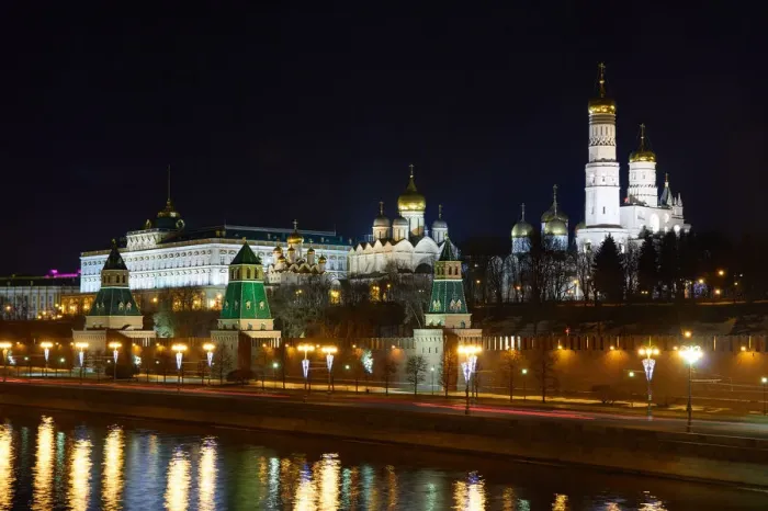 Framed Print : Moscow Kremlin at sunset