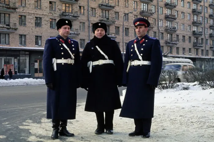 Framed Print : Moscow Police Officers Framed Print : Moscow Police Officers