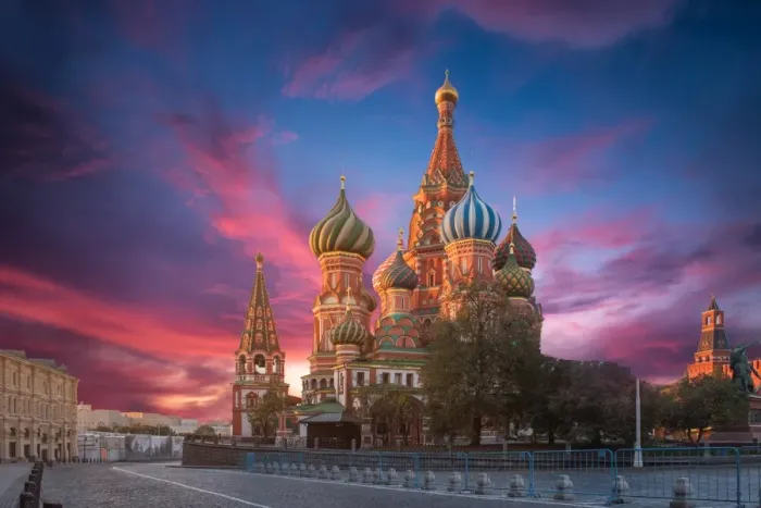 Framed Print : Moscow, Russia, Red square, view of St. Basils Cathedral Framed Print : Moscow, Russia, Red square, view of St. Basils Cathedral
