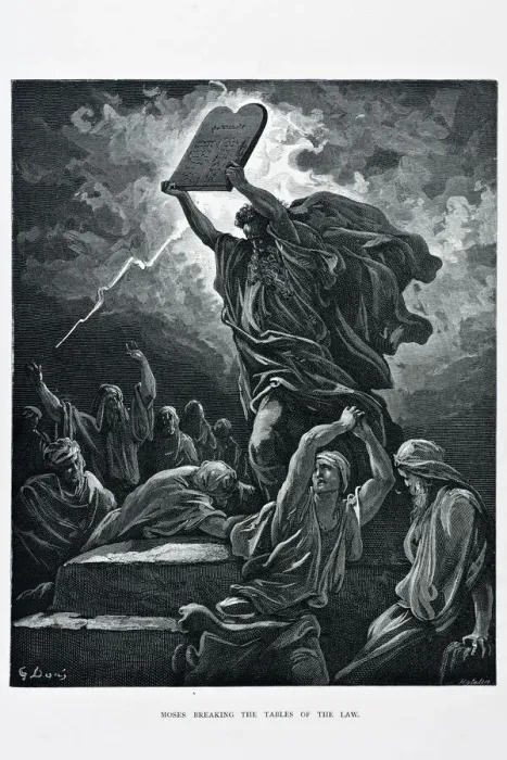 Framed Print : Moses breaking tables of the law Framed Print : Moses breaking tables of the law
