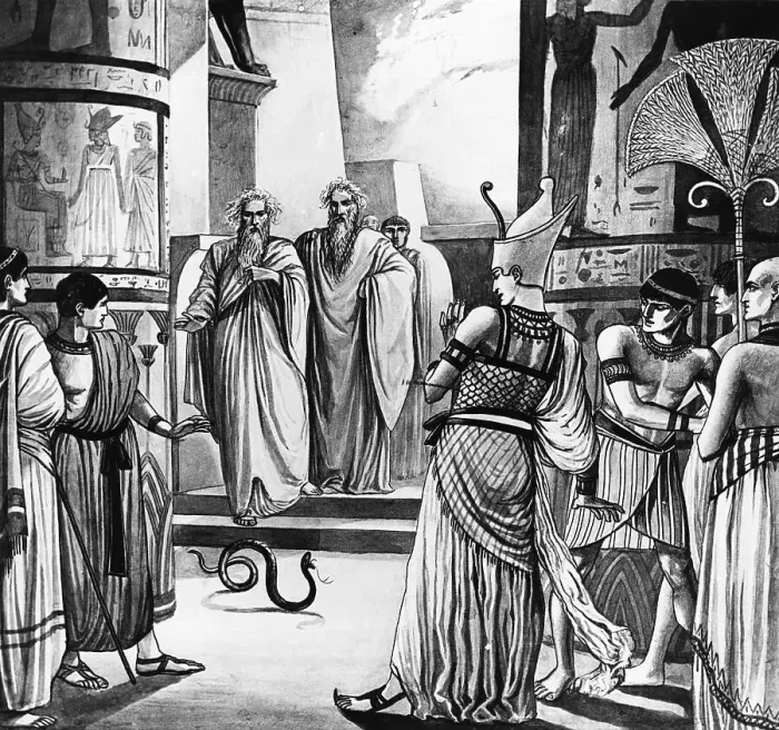 Framed Print : Moses Changing Staff Into Serpent Framed Print : Moses Changing Staff Into Serpent