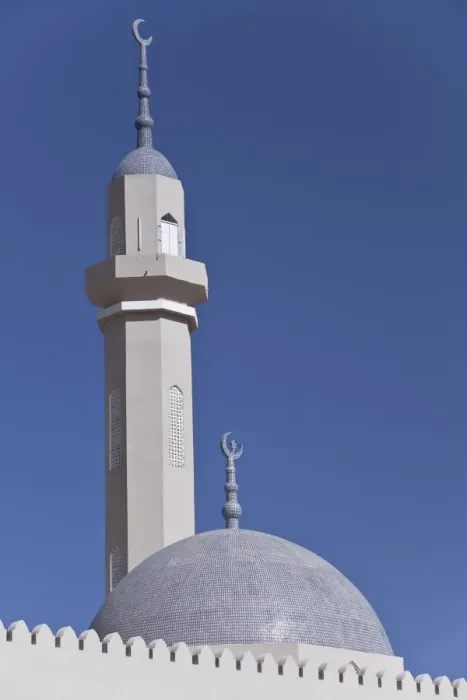 Framed Print : Mosque with a minaret, Ibri, az-Zahira, Oman