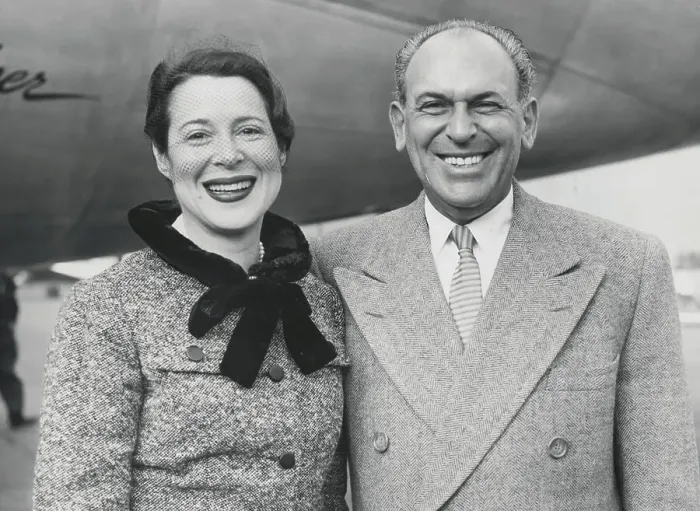Framed Print : Moss Hart and Kitty Carlisle Smiling