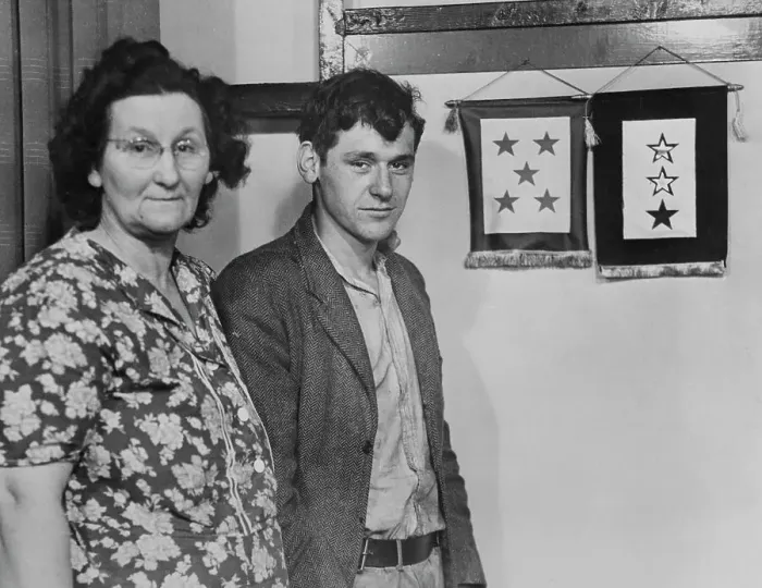 Framed Print : Mother Asks for Deferment for Ninth Son