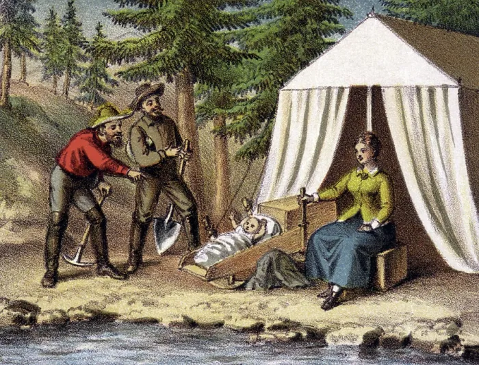 Framed Print : Mother and baby in the camp Framed Print : Mother and baby in the camp