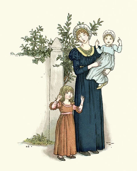 Mother and children