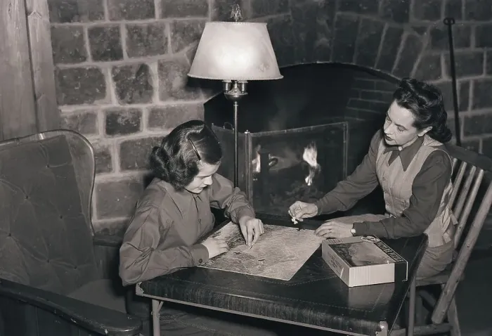 Framed Print : Mother And Daughter Working on Jigsaw Puzzle Framed Print : Mother And Daughter Working on Jigsaw Puzzle