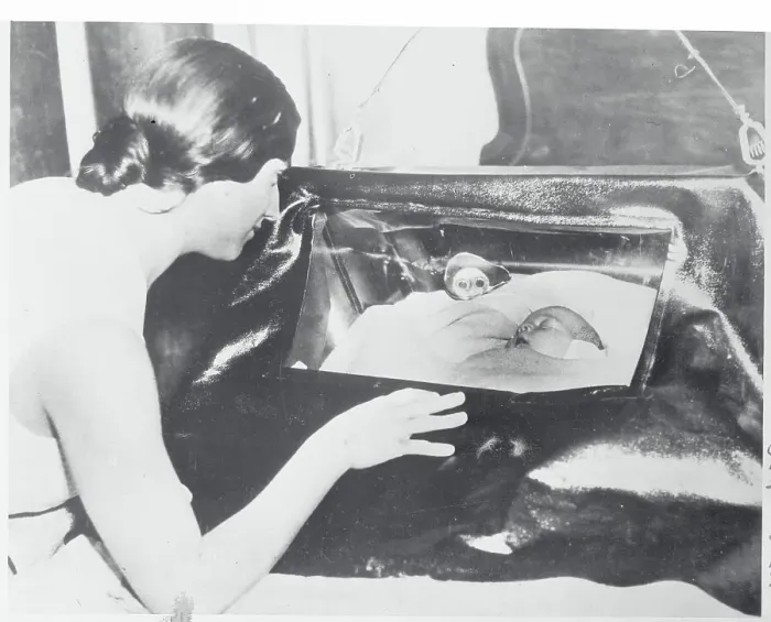 Framed Print : Mother Observing Child in Oxygen Tent