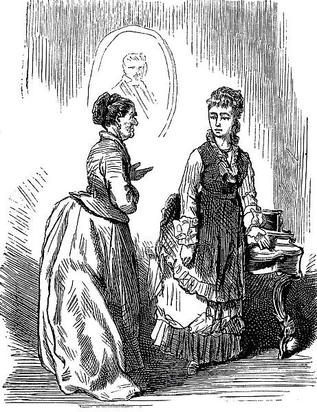 Mother talking to her daughter, giving advice