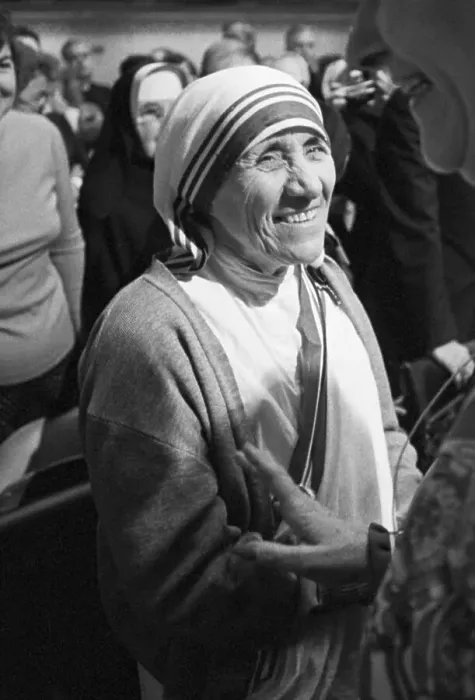 Framed Print : Mother Teresa Attending a Symposium Framed Print : Mother Teresa Attending a Symposium