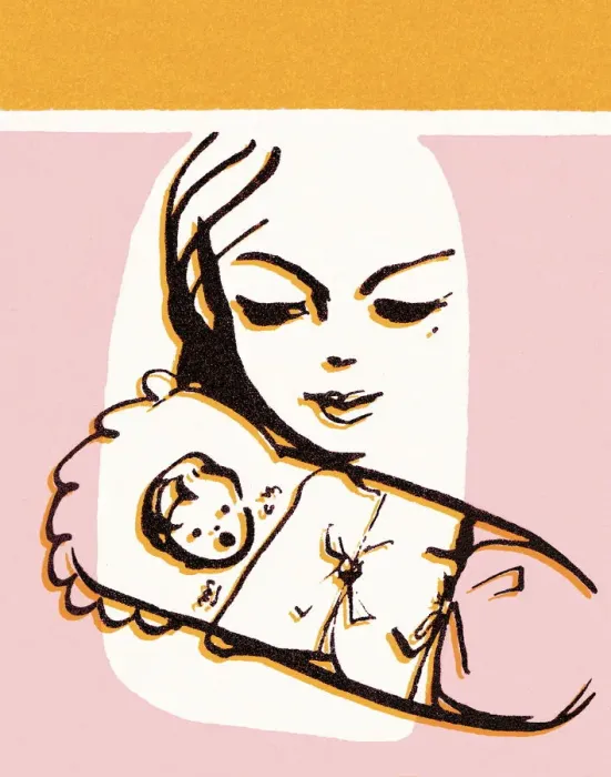 Framed Print : Mother watching baby sleep Framed Print : Mother watching baby sleep