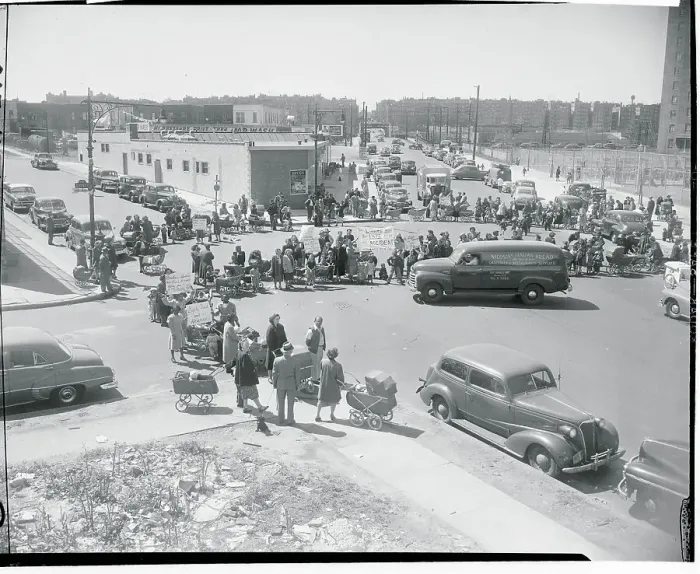 Framed Print : Mothers with Baby Carriages Demonstrating Due to Traffic Dangers Framed Print : Mothers with Baby Carriages Demonstrating Due to Traffic Dangers