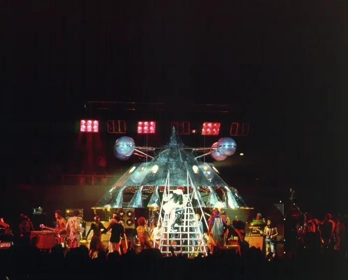 Framed Print : The Mothership Lands At The Coliseum