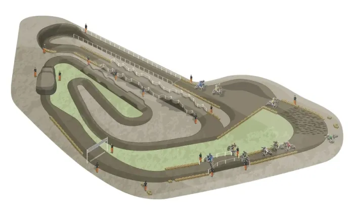 Framed Print : Motocross circuit Framed Print : Motocross circuit