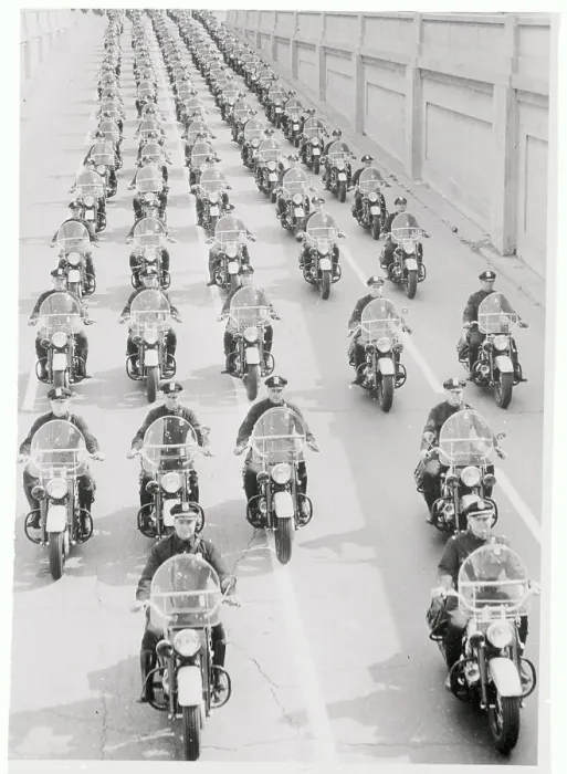 Framed Print : Motorcycle Parade Framed Print : Motorcycle Parade