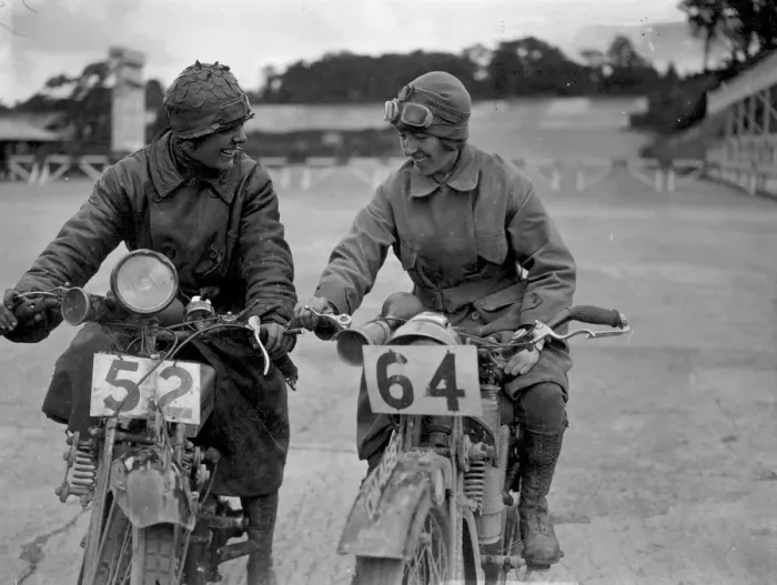 Framed Print : Motorcycling Women Framed Print : Motorcycling Women