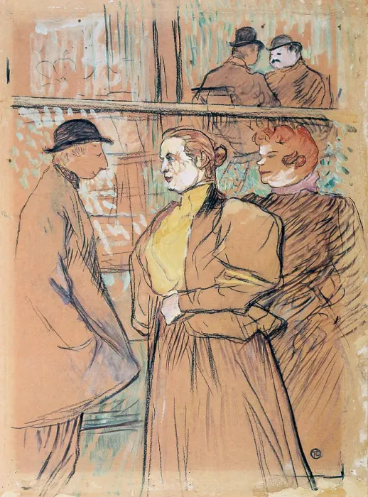 Framed Print : In the Moulin Rouge, 19th century. Artist: Henri de Toulouse-Lautrec Framed Print : In the Moulin Rouge, 19th century. Artist: Henri de Toulouse-Lautrec
