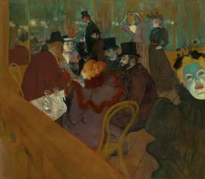 Framed Print : At The Moulin Rouge