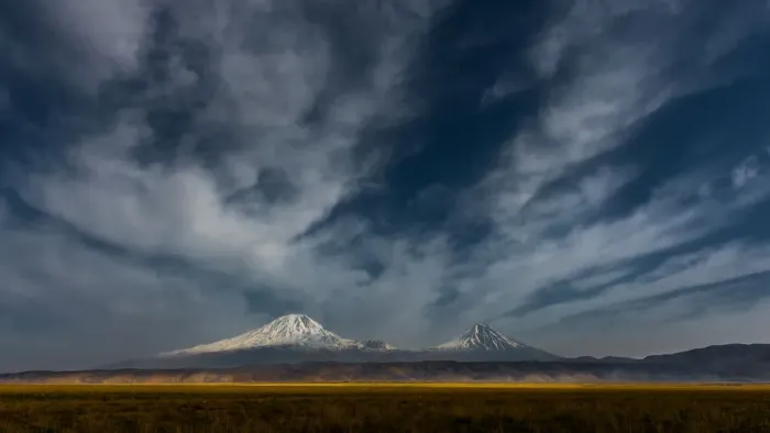 Framed Print : Mount Ararat and little Ararat