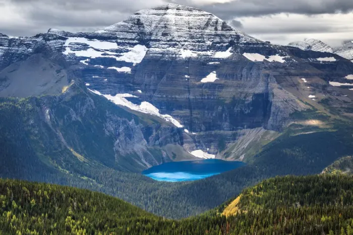 Framed Print : Mount Chapman & Lake Wurdeman, Glacier National Park, Montana, USA