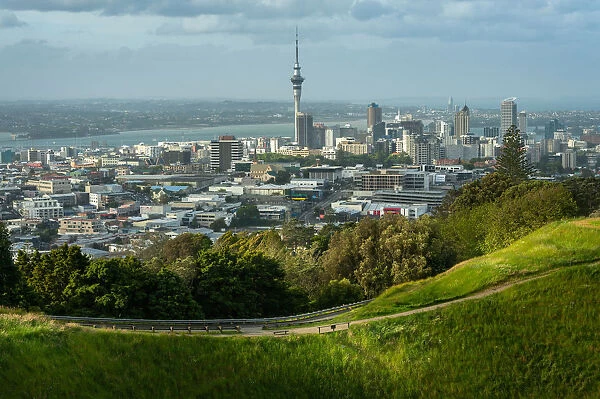 Mount eden and Auckland city, New Zealand
