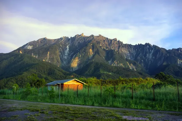 Framed Print : Mount Kinabalu from Kundasang village