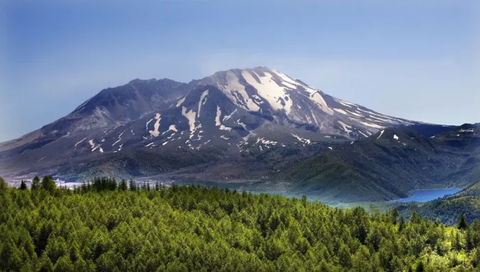 Framed Print : Mount St. Helens in National Volcanic Monument, Washington State, USA