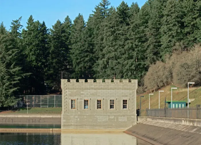 Framed Print : Mount Tabor Water Reservoir Framed Print : Mount Tabor Water Reservoir