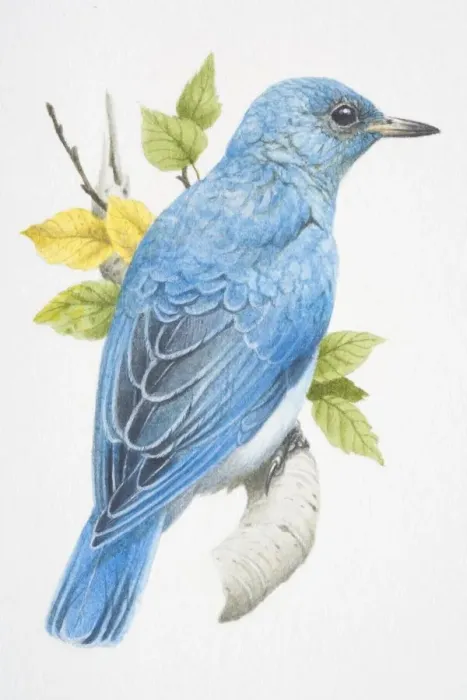 Framed Print : Mountain Bluebird, sialia currucoides, turquoise blue bird sitting on a branch Framed Print : Mountain Bluebird, sialia currucoides, turquoise blue bird sitting on a branch