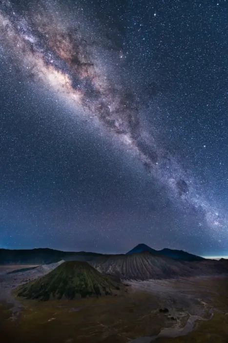 Framed Print : Mountain Bromo and the milky way Framed Print : Mountain Bromo and the milky way