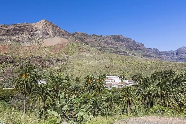 Mountain landscape near Artenara, Gran Canaria, Canary Islands, Spain