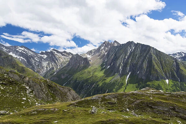 Mountain landscape, Pfitschtal, South Tyrol province, Trentino-Alto Adige, Italy