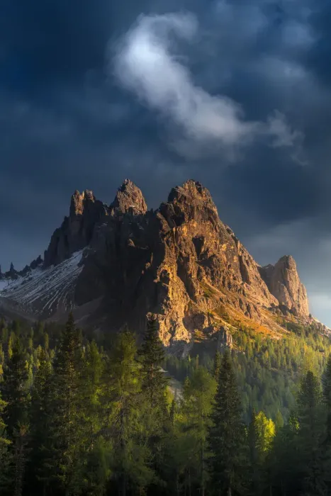 Framed Print : Mountain range in Dolomites Framed Print : Mountain range in Dolomites