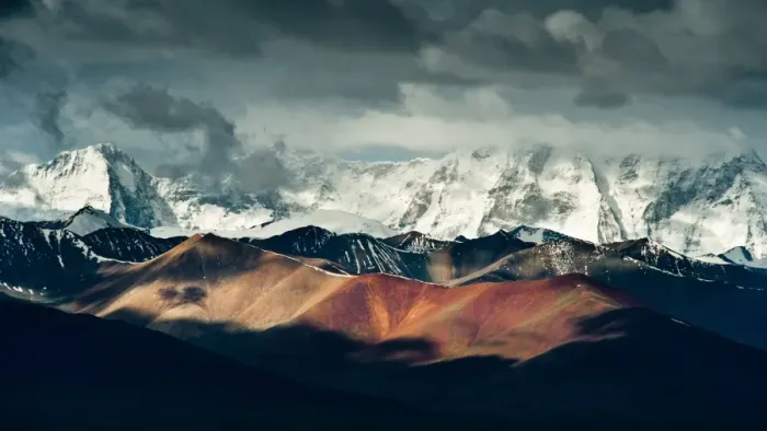 Framed Print : Mountain range in Tibet Framed Print : Mountain range in Tibet