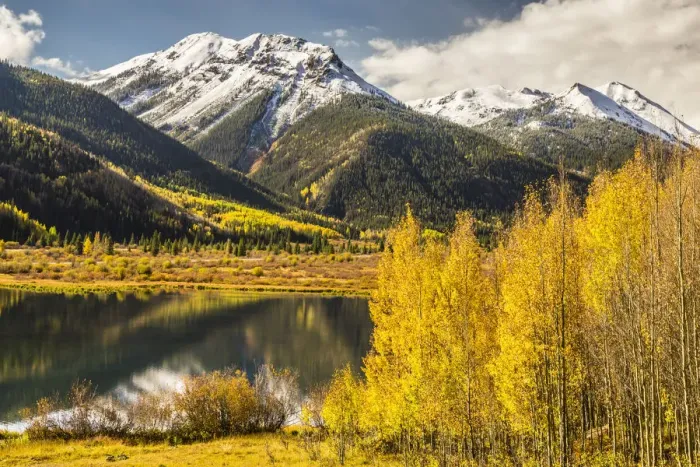 Framed Print : Mountain reflections in Crystal Lake, Rocky Mountain National Park, Colorado, USA Framed Print : Mountain reflections in Crystal Lake, Rocky Mountain National Park, Colorado, USA