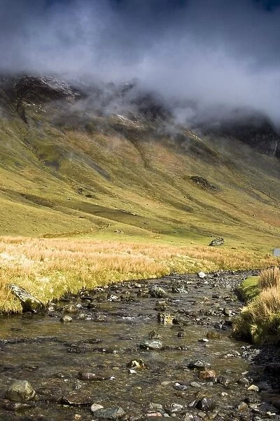 Mountain stream, Lake District, Cumbria, England, Europe
